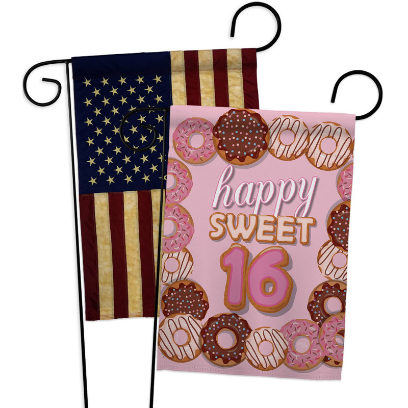 Double Sided 18.5'' H x 13'' W Polyester Garden Flag