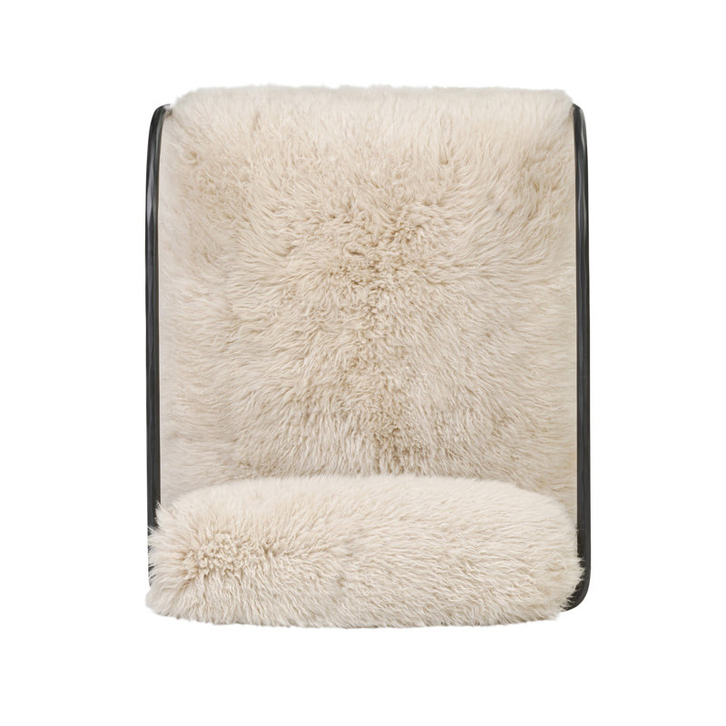 FENN Armchair, Champagne Mongolian Fur