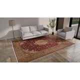 Red Vintage Traditional Wool Rug - 8'4"" x 11'9""