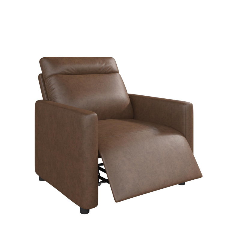 Fauteuil inclinable électrique Jaxon, similicuir cacao, Brun