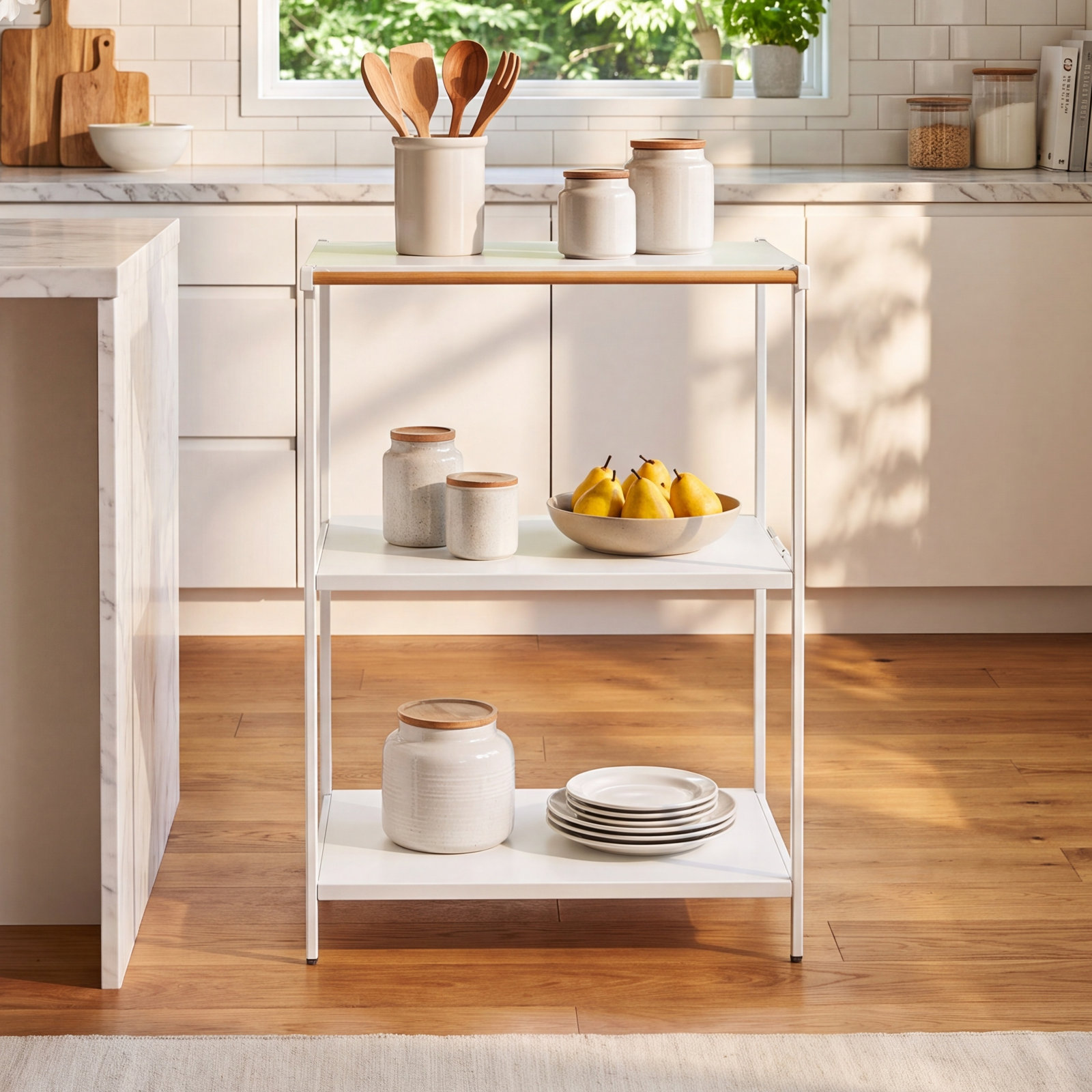 Yamazaki Home Storage Rack, White