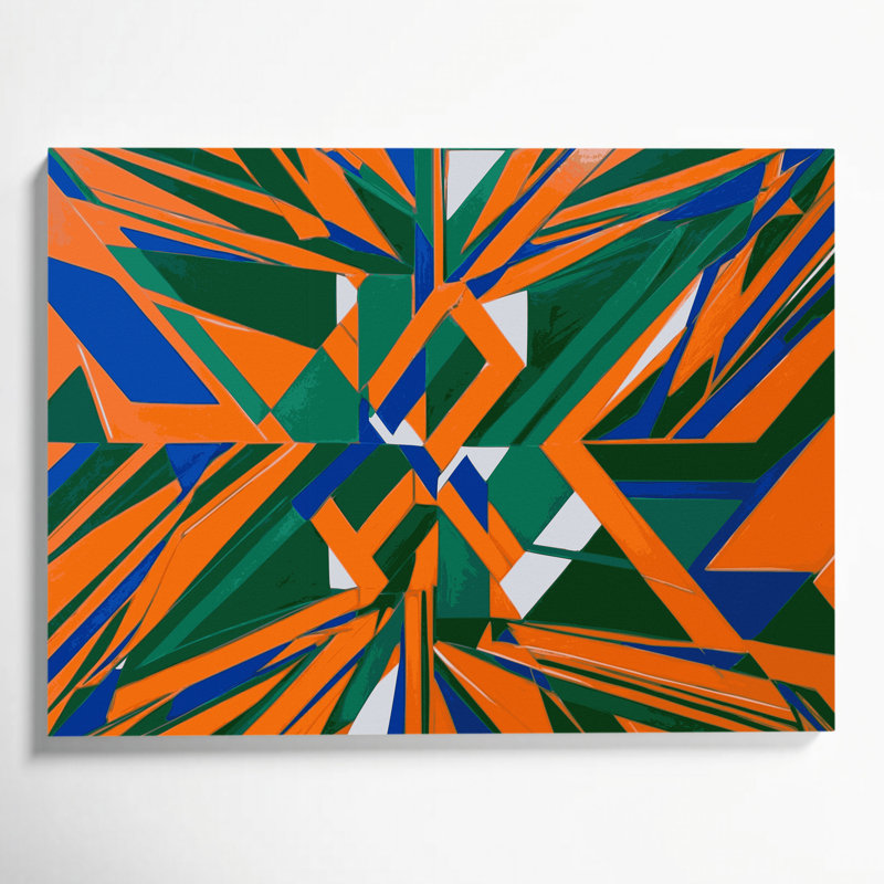 Art mural sur toile Hard Edge 54, H 11 po x l 14 po
