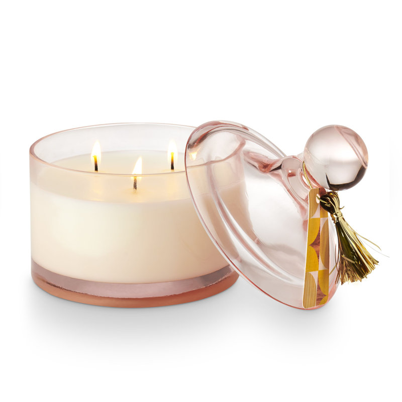 Bougie en verre avec guirlande Memory Lane Popcorn