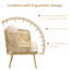 2 chaises de patio tout temps en PE, coussins de 10 cm, séchage rapide, installation facile, design, housses lavables à la machine