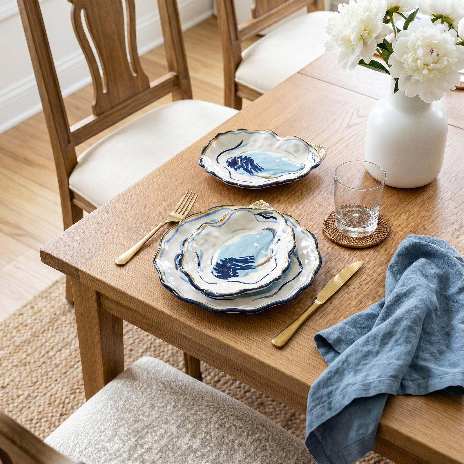 Oyster 8.5 Salad Plate Set Of 2