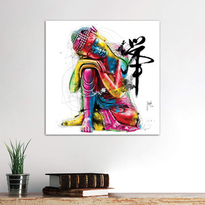Bouddha Feng Shui 1 Piece Wrapped Canvas Wall Art