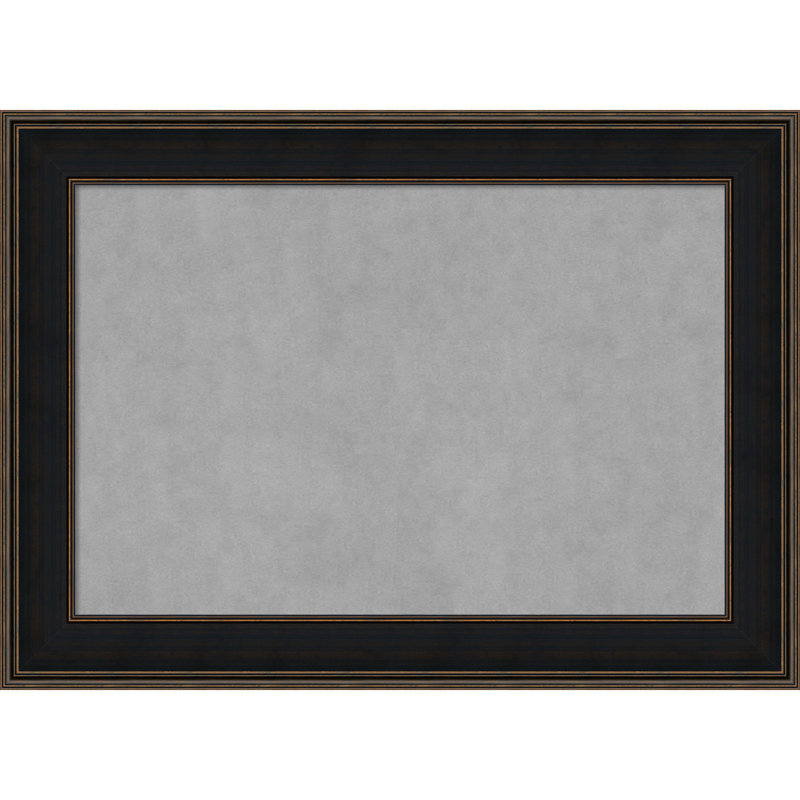 Tableau magnétique encadré mezzanine espresso, H 32 po x l 44 po