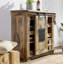 Railway 80cm Solid Wood Bar Cabinet