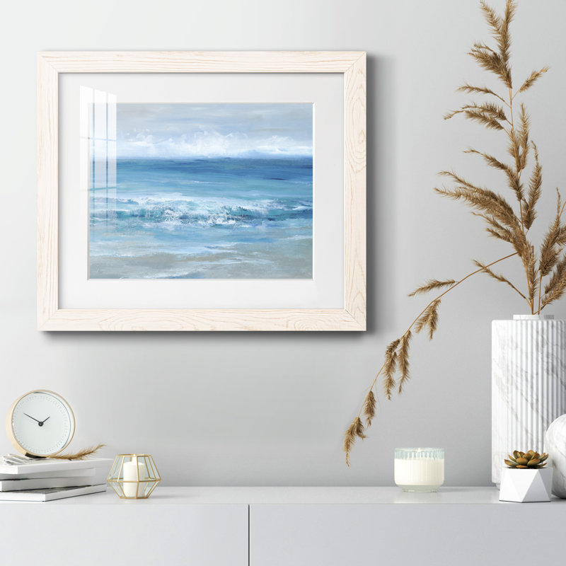 Beauté océanique - peinture encadrée, H 24 po x l 18 po x P 1,5 po, Cadre blanc