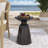 Outdoor Metal Patio End Table-1483045267