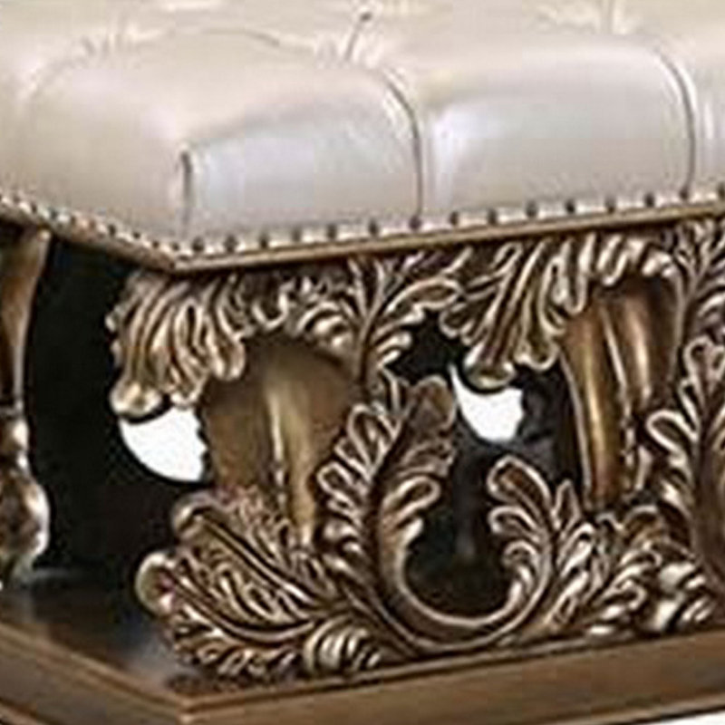 Banc de chambre en simili cuir Kamyar