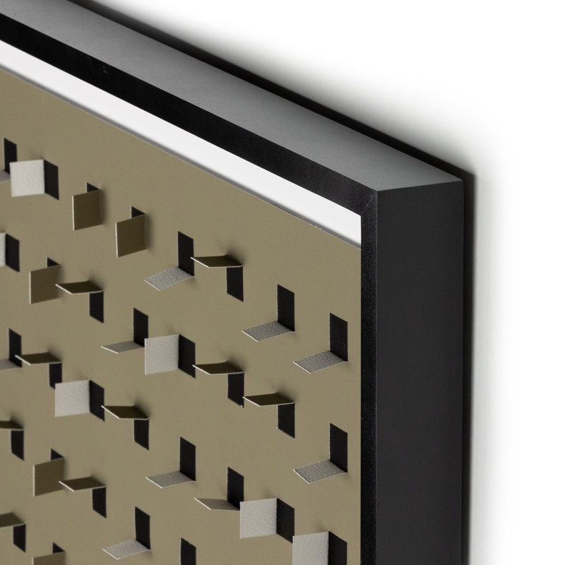 See Through Olive by Four Hands Art Studio - Single Picture Frame Minimalistic, 48" H x 48" W x 2.5" D, Black Maple Framed
