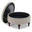 Repose-pieds de rangement rembourré en lin Ellersick-1246906377