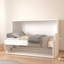 Lit simple extra-long blanc