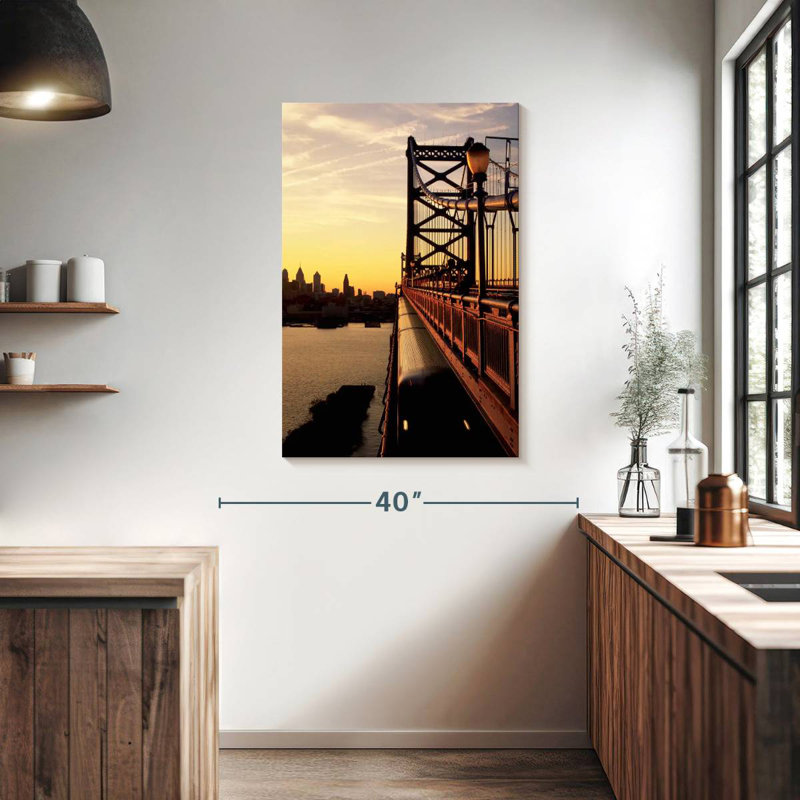 Lilie Benjamin Franklin Bridge, 39" H x 26" W