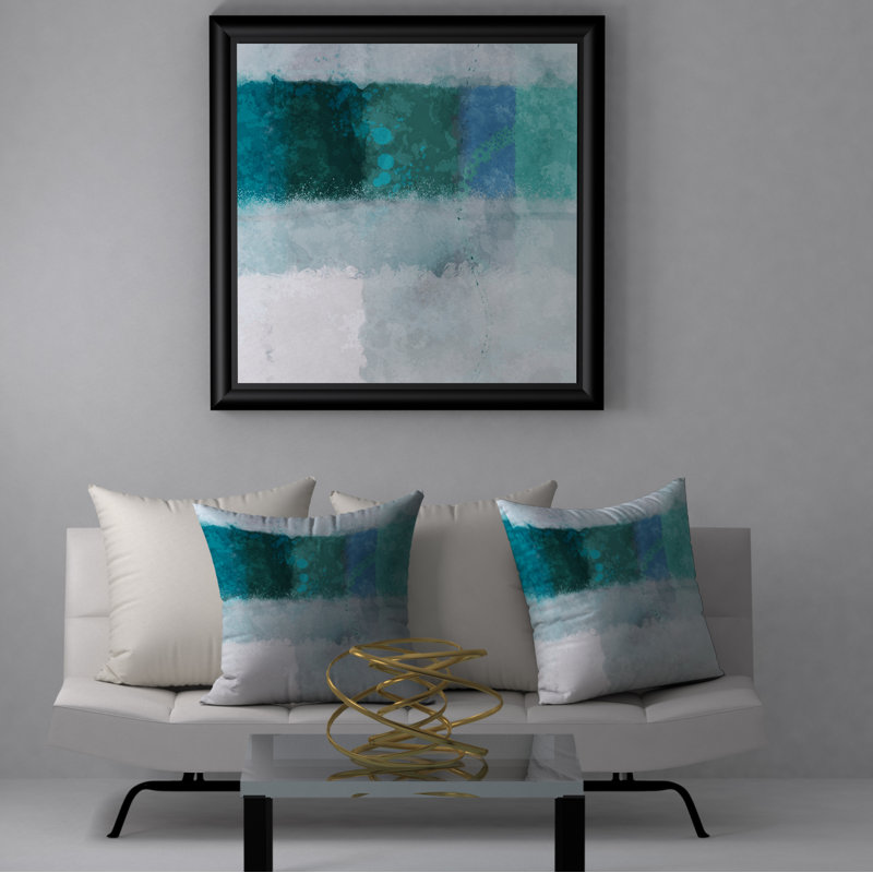 Abstract Reversible Throw Pillow, 20" x 20"