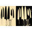 Couteaux, c. 1981-82 (crème et noir)-1747304440