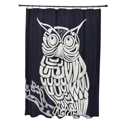 Rideau de douche simple Hootie