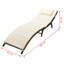 Chaise longue double avec coussins et table Volker-1932862572