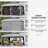 13' x 10' Outdoor Patio Gazebo Canopy, Light Grey