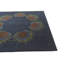 Tapis carré bleu marine