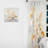 Gold Minimalism Leaves Collage II - Leaves Curtain - Velvet Room Darkening Floral Curtain - 1 Panels-107567537