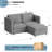 Modern Sectional Sofa with Storage – Convertible Modular Sofa, Ergonomic Design for Ultimate Comfort