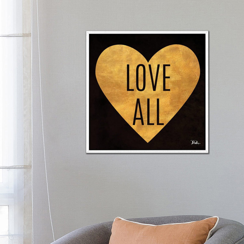 Love And Live I by Patricia Pinto - Gallery-Wrapped Canvas Giclée on Canvas, White Floater Frame, 66.04 cm H x 66.04 cm W