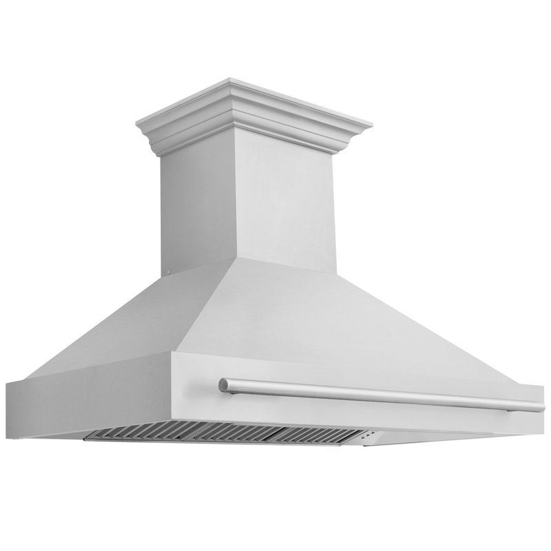 48" 700 CFM Ducted Wall Mount Range Hood, Stainless Steel