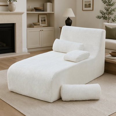 Canapé moderne avec design incurvé ergonomique et revêtement en velours côtelé doux pour un salon confortable et élégant
