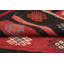 Vibrant Striped Kilim Area Rug 7x11 with Intricate Geometric Designs