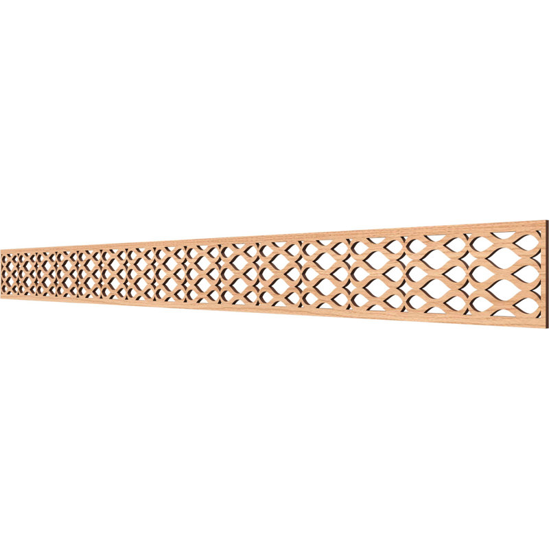 Moulure de panneau Somerset, Noyer blanc, H 4 po x l 46,375 po x P 0,375 po