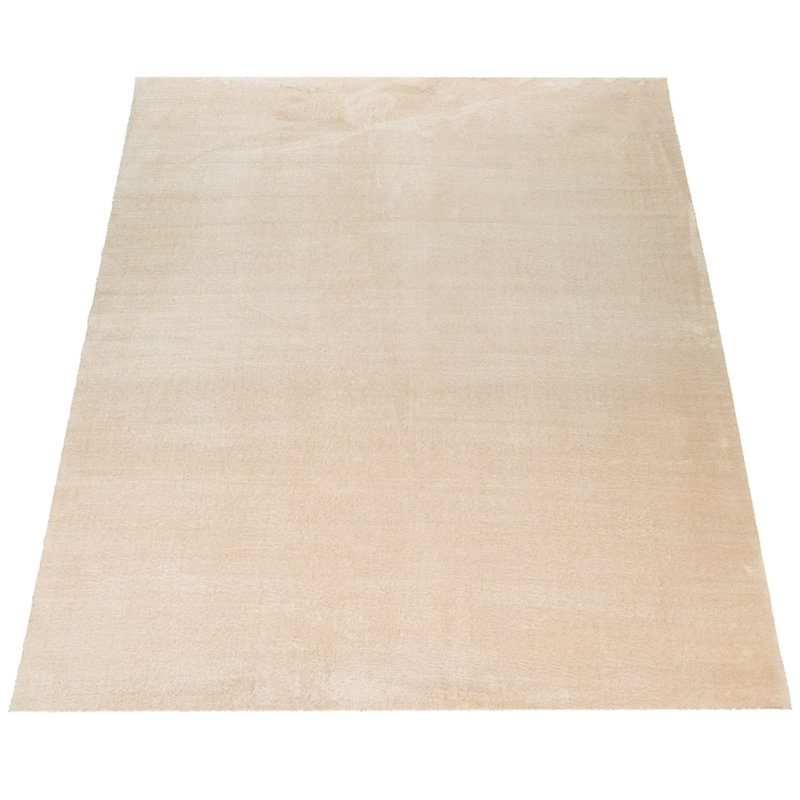 Soft Area Rug In Brown Beige Cozy Low-Pile Rug Anti-Slip Solid Color Washable, Rectangle 9'10" x 13'1", Khaki Beige