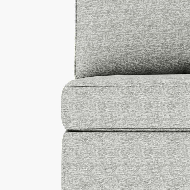 Chenille, salon modulaire avec rangement et canapé-lit, option 2 sections, chenille, Gris chenille