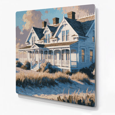 Art mural gris classique Coastal Beach House