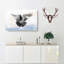 Flying Pigeon in Abstract - Wrapped Canvas-55315023