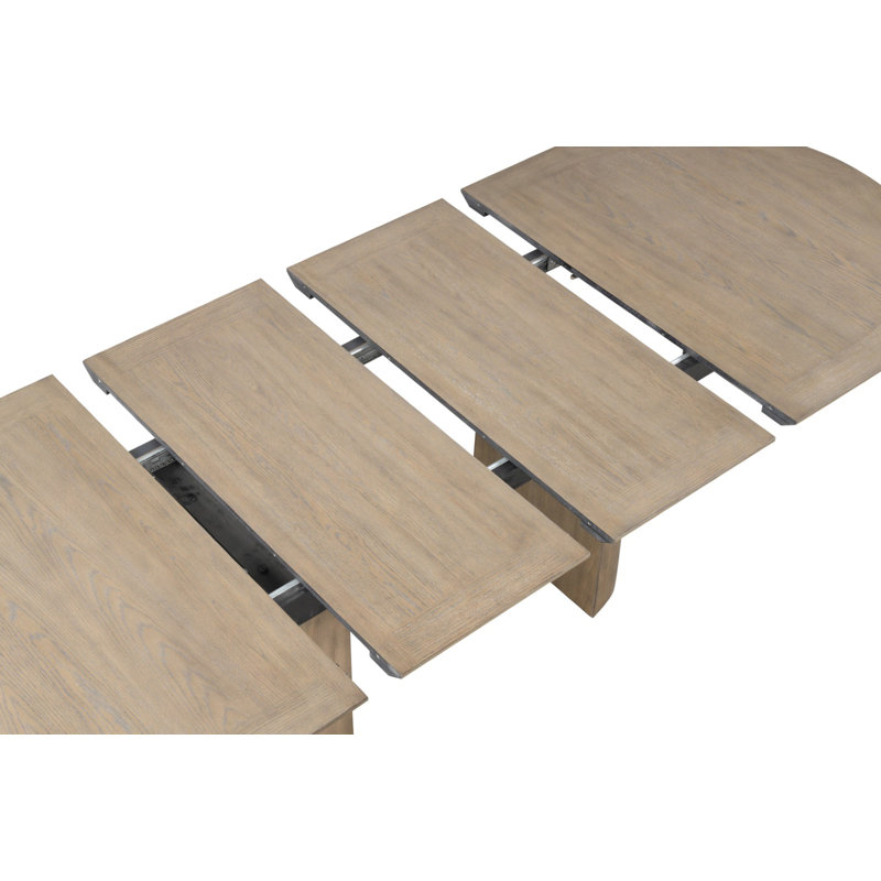 102" W Modern Farmhouse Dining Table, Oak