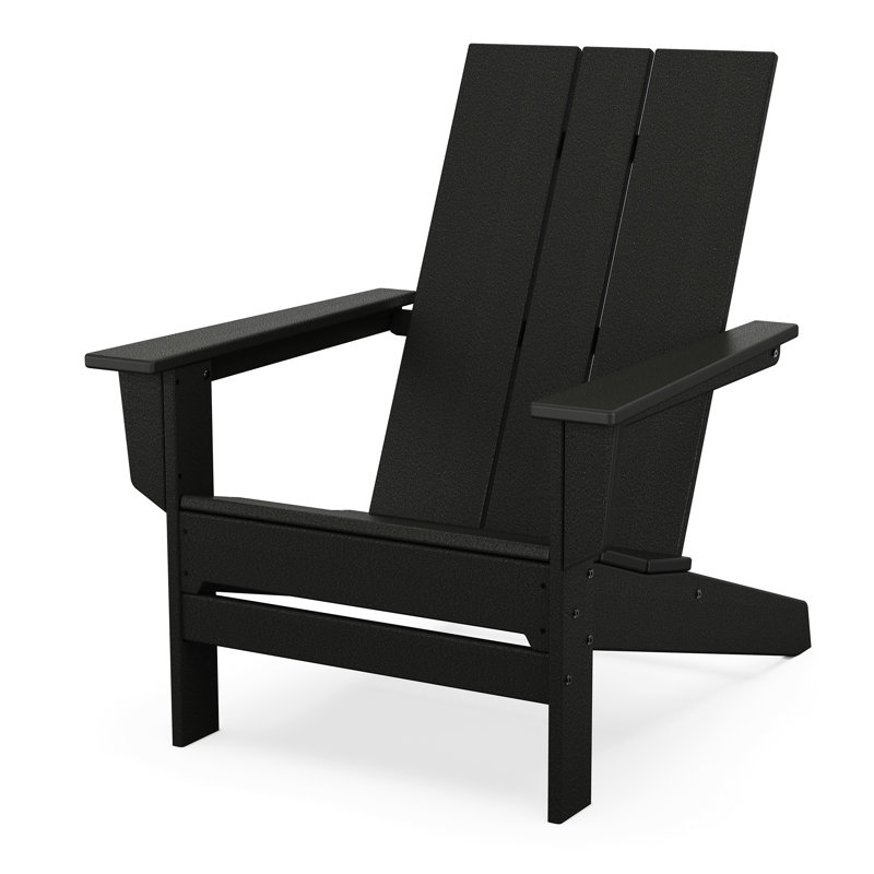POLYWOOD x AllModern Oversized Adirondack Chair, Black