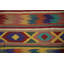 Colourful Striped Kilim Area Rug 9x12 to Brighten Any Space