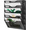 5 Pocket Mesh Wall File Organizer, Hanging Paper Folder Holder with Classify Label