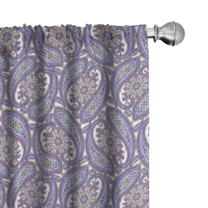 Rideaux 4 panneaux East Urban Home, L 56 po x L 95 po