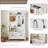Hall Tree with 6 Hooks, Storage Bench &amp; Shelves, Modern Entryway Organizer | Black | MDF-507911751