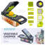 15-in-1 Multifunctional Vegetable & Fruit Chopper,Veggie Dicer & Slicer with Stainless Steel Blades,Manual Onion Cutter for Salad,Meal Prep & Kitchen Food Preparation