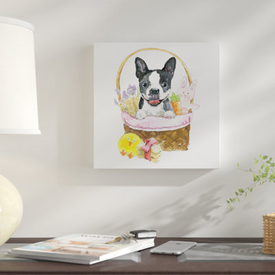 « pâques pup vii », reproduction d’impression sur toile