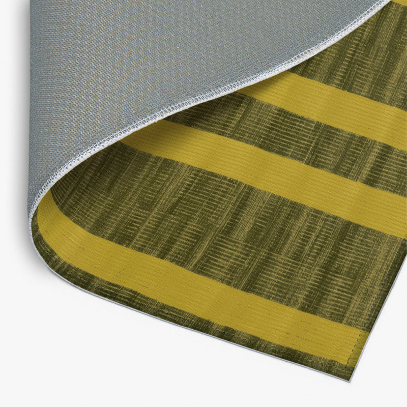 Tapis d'intérieur et d'extérieur à carreaux brun, Rectangle 4pi x 6 pi