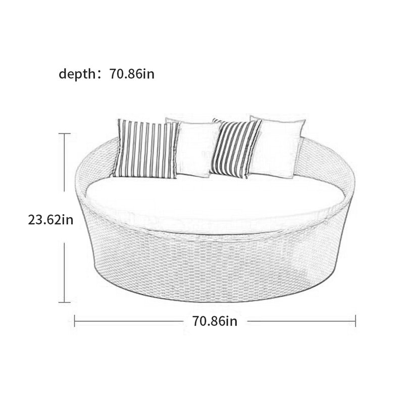 Outdoor Garden Patio Lounger