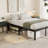 Amylia Heavy Duty 16"  Black Metal Bed Frame, No Box Spring Needed and Easy Assembly Platform Bed-715560968