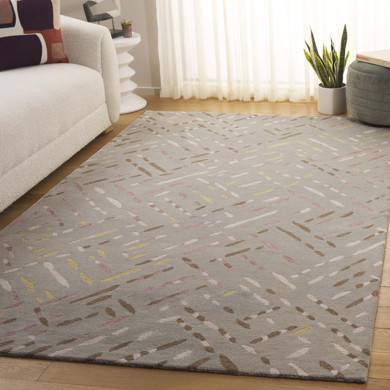 Tapis taupe / rose Metro 252, Rectangle de 5 pi x 8 pi