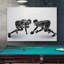 Silhouette géométrique, joueurs de football, sportifs, sportifs, art moderne, rustique, exercice urbain-98161259