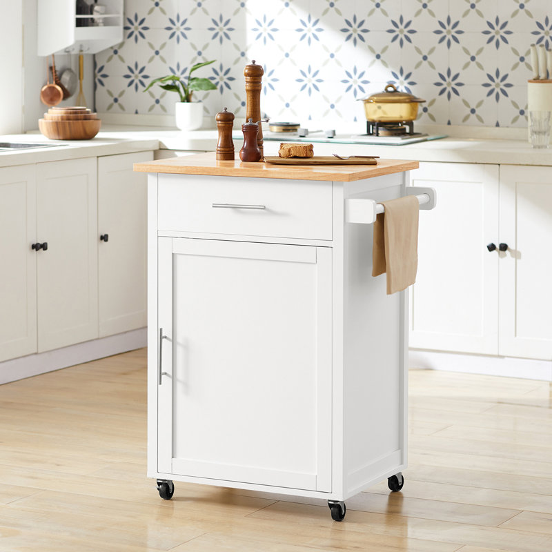 Gutherez Wood Kitchen Cart